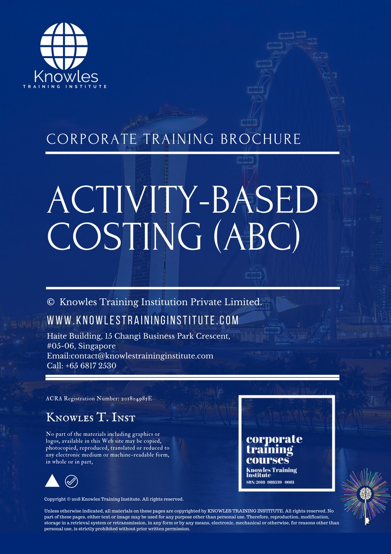 Activity-Based Costing (Abc) Training Course in Israel Brochure