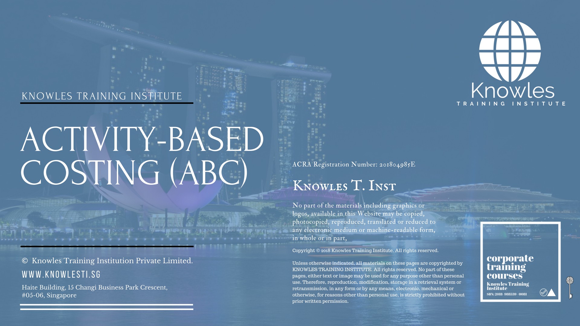 Activity-Based Costing (Abc) Training Course in Israel