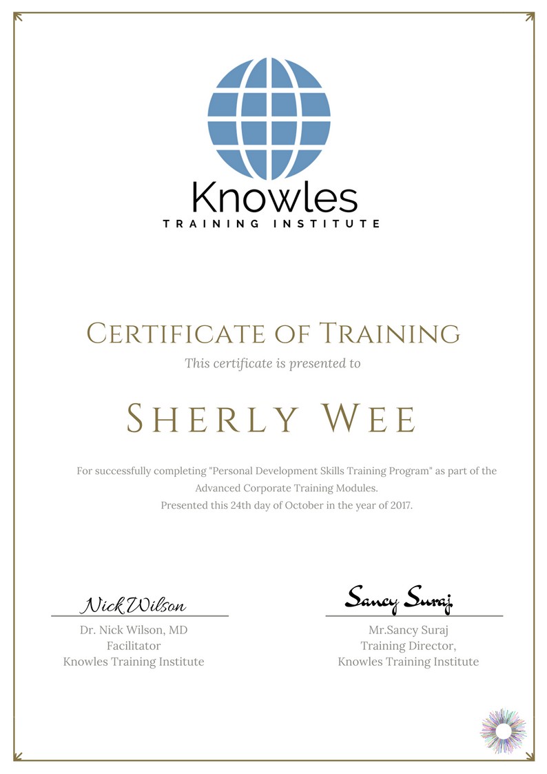 Certification For Personal Development Skills Training Course in Israel