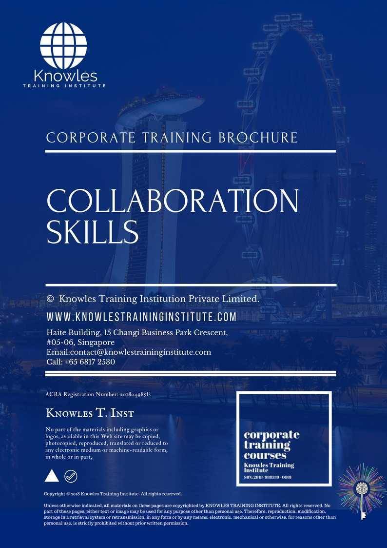 Collaboration Skills Training Course in Israel Brochure
