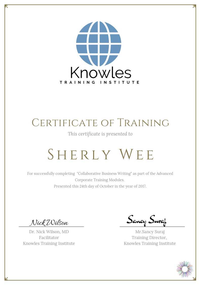 Collaborative Business Writing Course in Israel Certificate