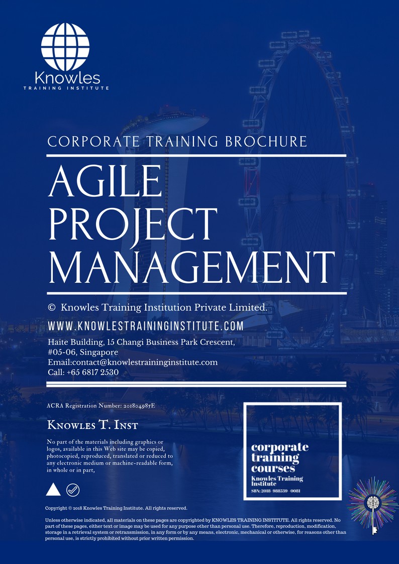 Course Brochure For Agile Project Management Course in Israel
