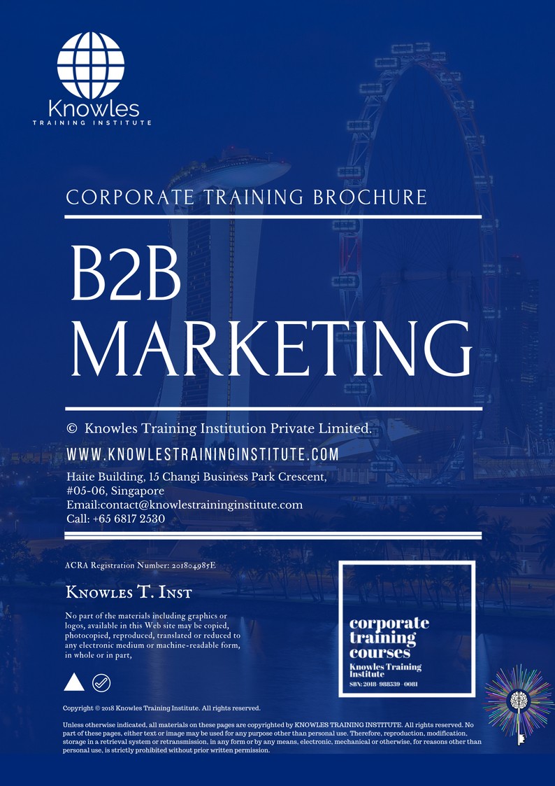 Course Brochure For B2B Marketing in Israel