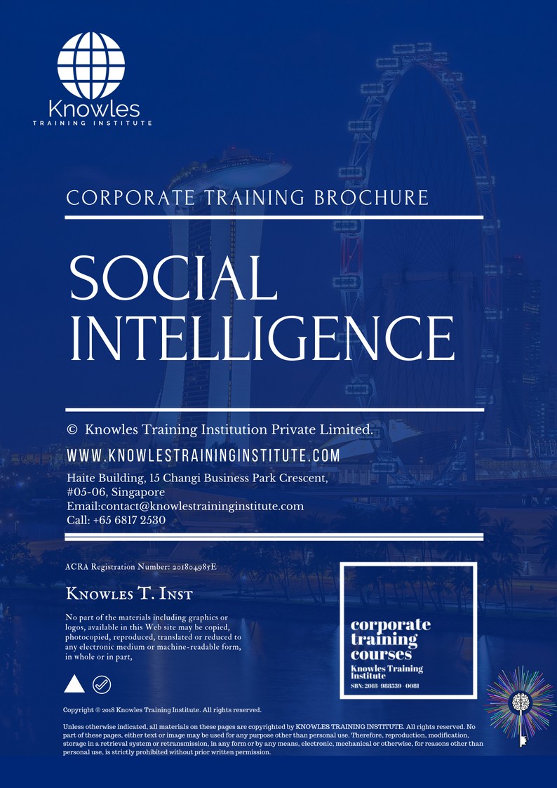 Course Brochure For Social Intelligence Training Course in Israel