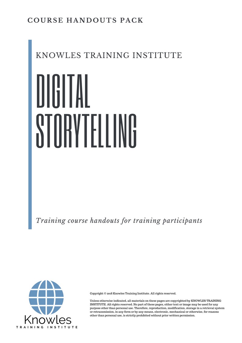 Course Handouts For Digital Storytelling in Israel