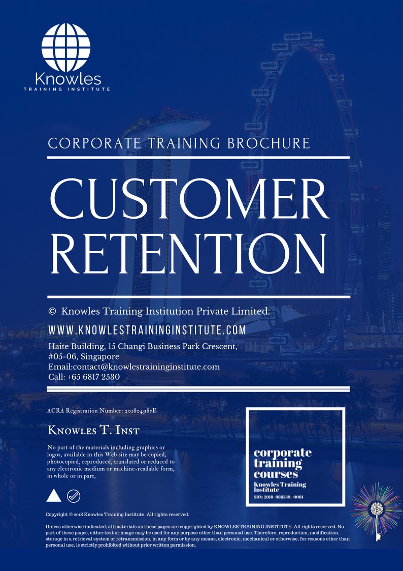 Customer Retention Course in Israel Brochure
