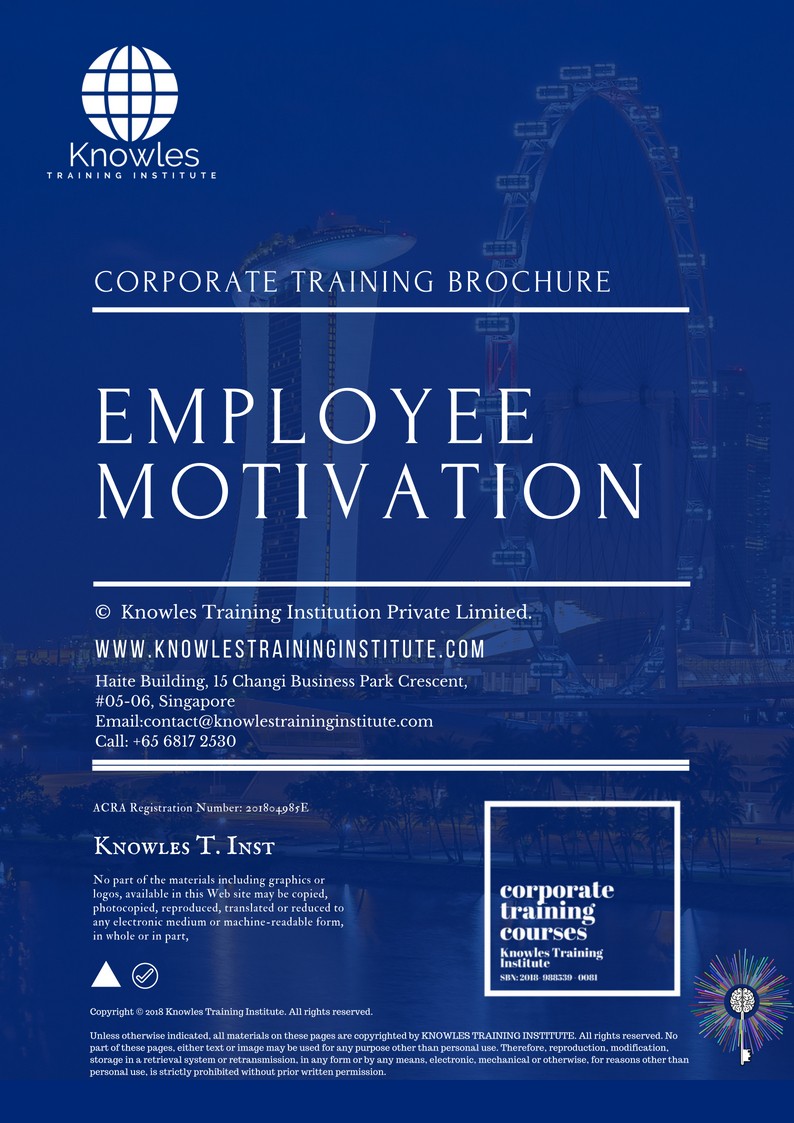 Employee Motivation Training Course in Israel Brochure