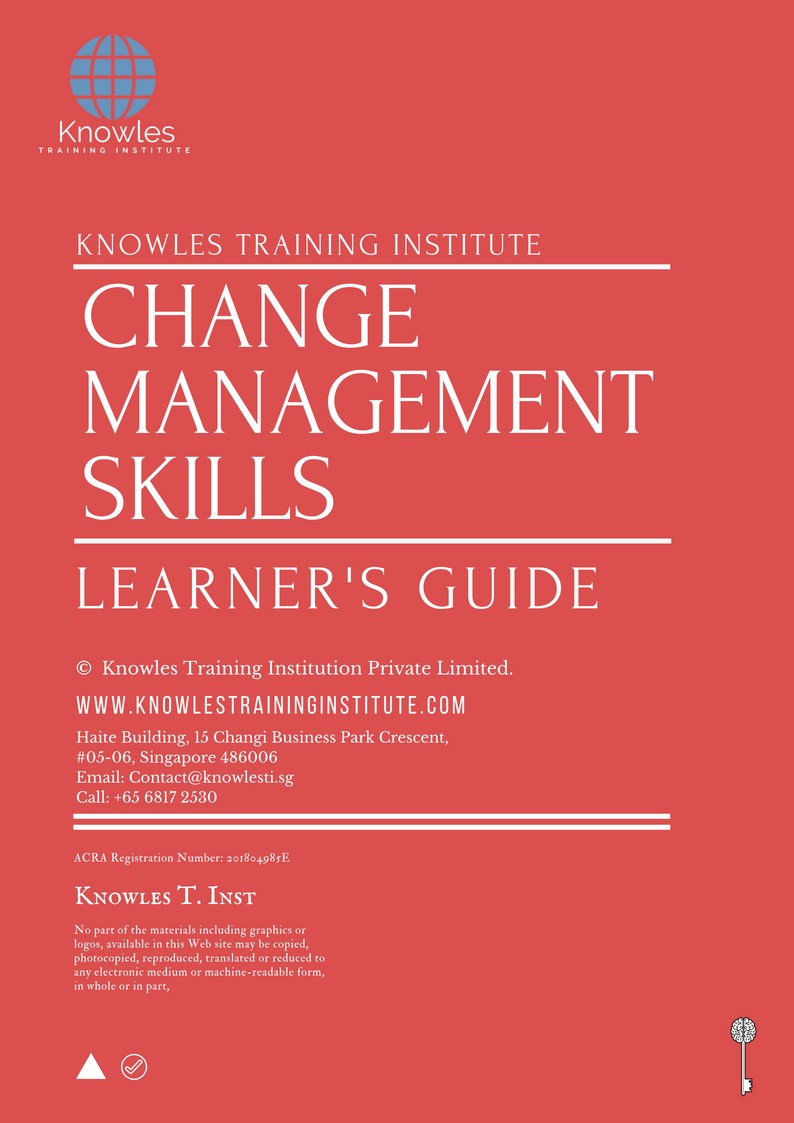 Learner’s Guide For Change Management Skills Training Course in Israel