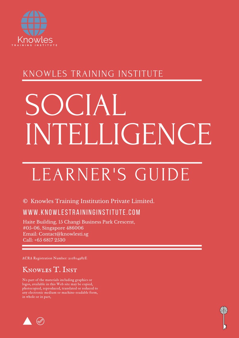 Learner’s Guide For Social Intelligence Training Course in Israel