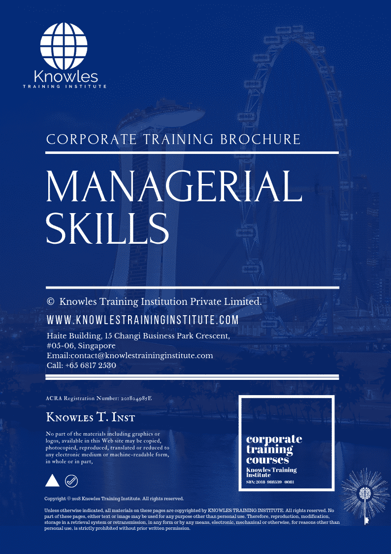 Managerial Skills Training Course in Israel Brochure