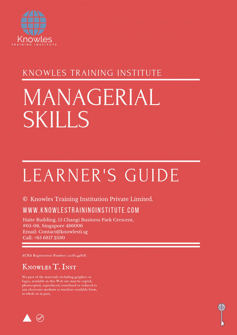 Managerial Skills Training Course in Israel Learner’s Guide