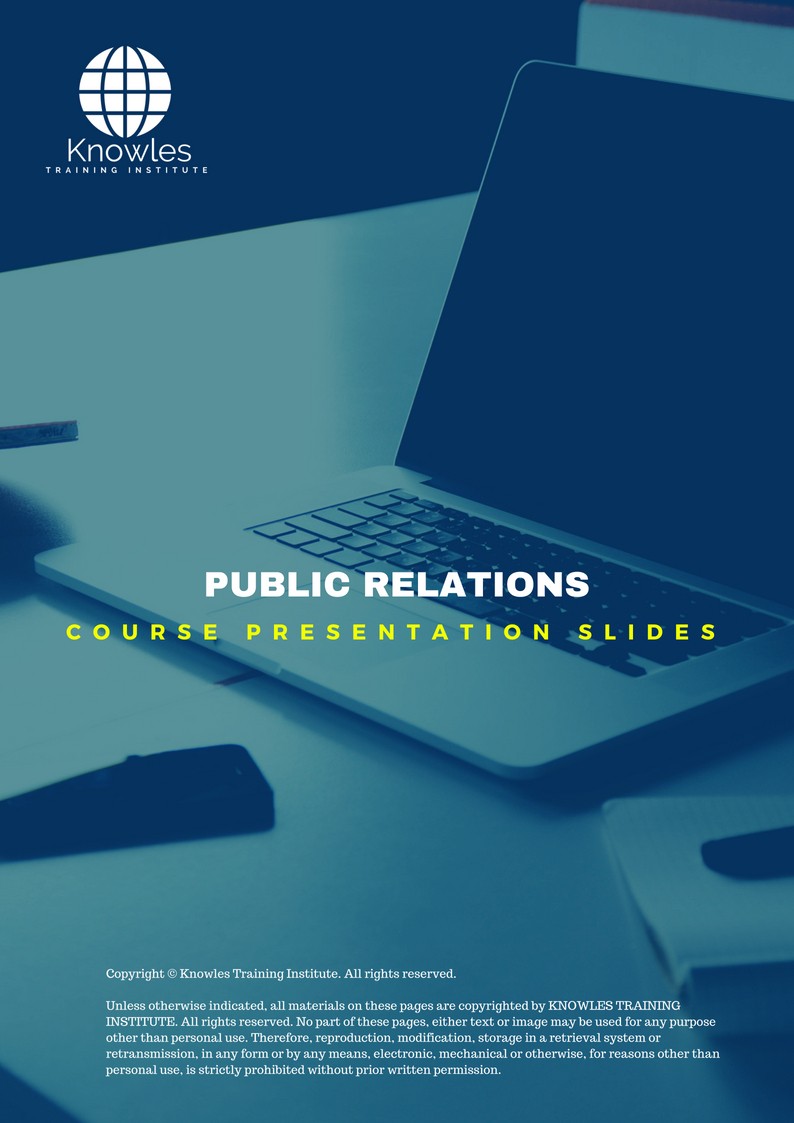 PPT Slides Used During Course For Public Relations in Israel’