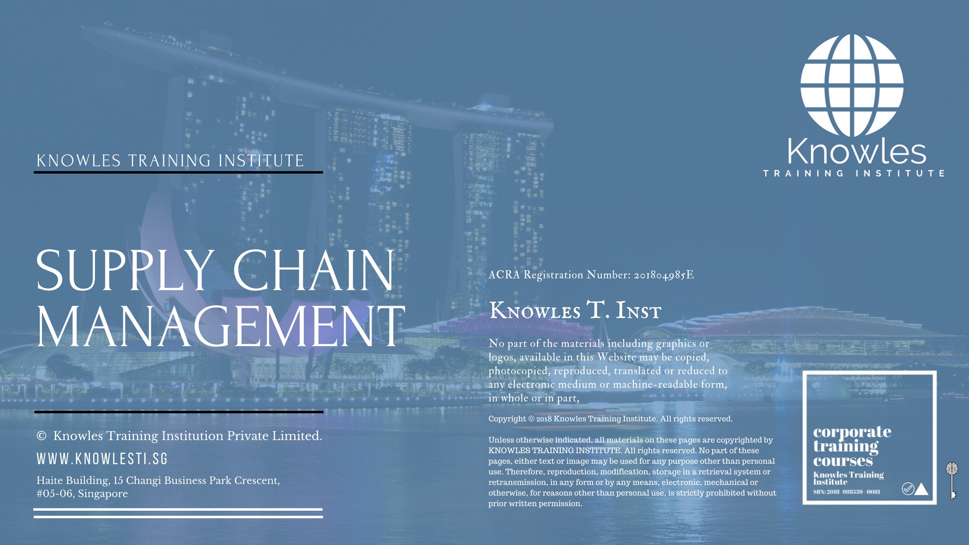 Supply Chain Management Training Course in Israel