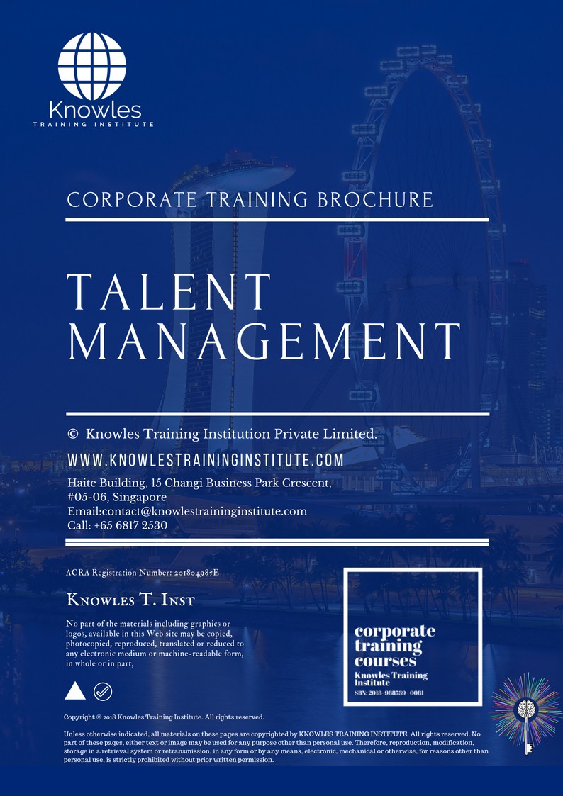Talent Management Training Course in Israel Brochure