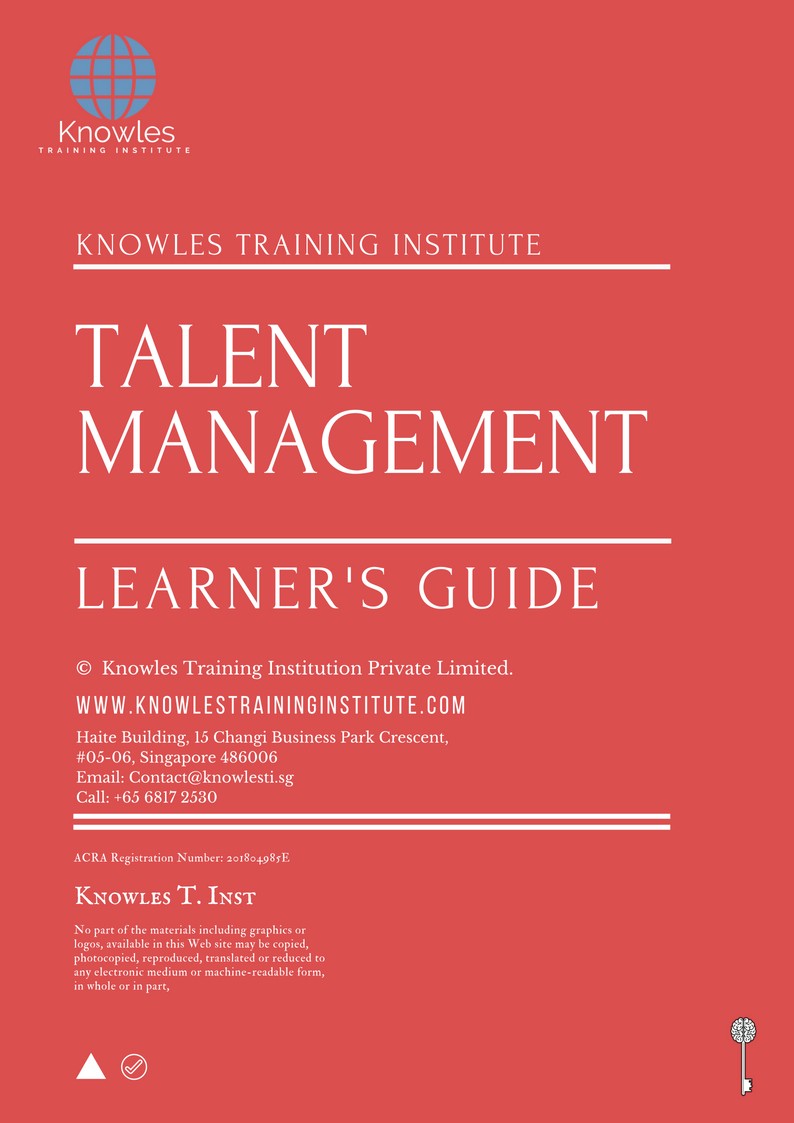 Talent Management Training Course in Israel Presentation Slide Learner’s Guide