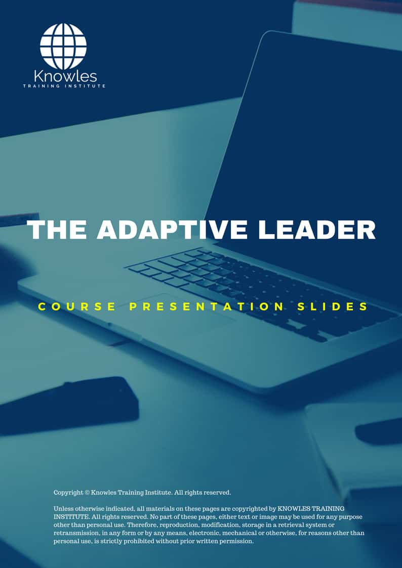 The Adaptive Leader Training Course in Israel Presentation Slides